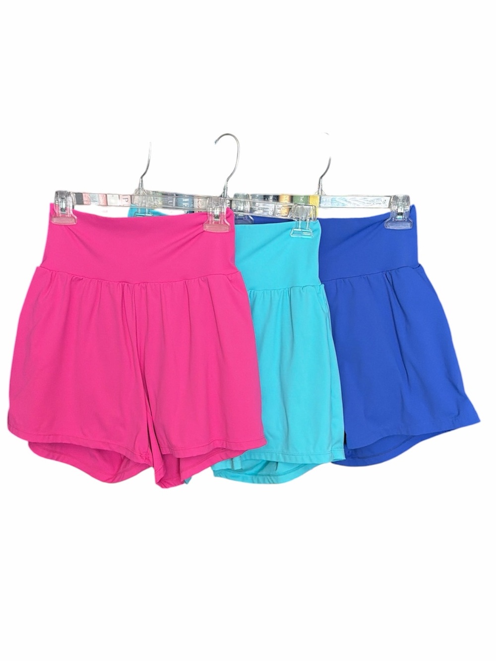 Lot of 3 Airy super soft high waisted 2 in 1 insta cool yoga shorts medium gym